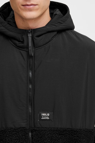 !Solid Fleece Jacket 'Mark' in Black