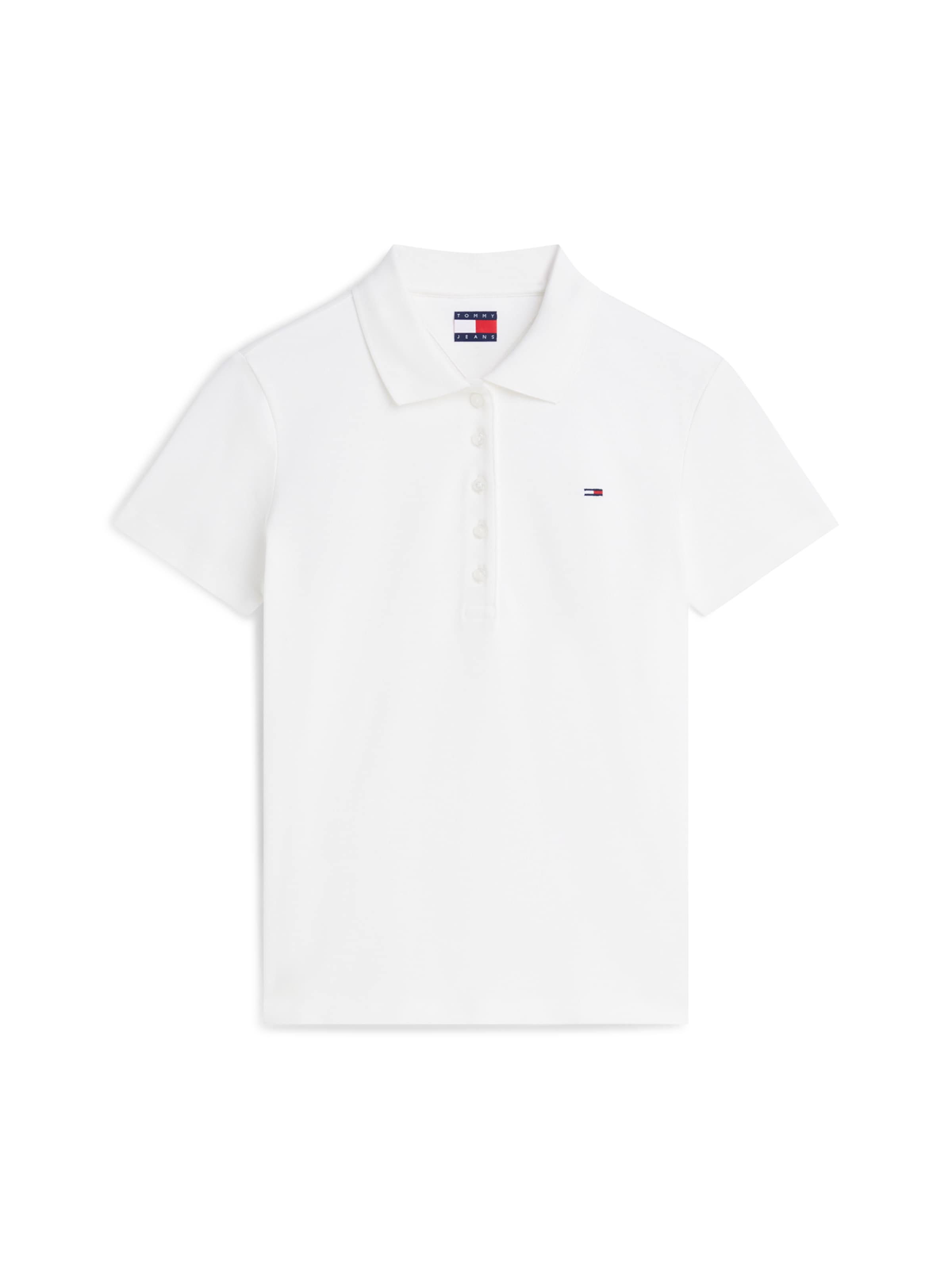 Tommy Jeans Shirts 'ESSENTIAL' i hvid: forside