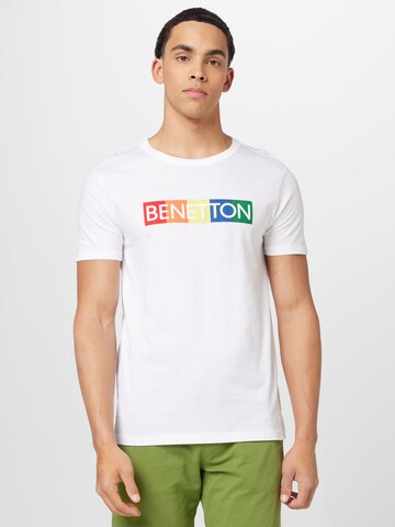 Tricou de la UNITED COLORS OF BENETTON pe alb: față