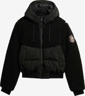 Superdry Winterjas 'Everest' in Zwart: voorkant