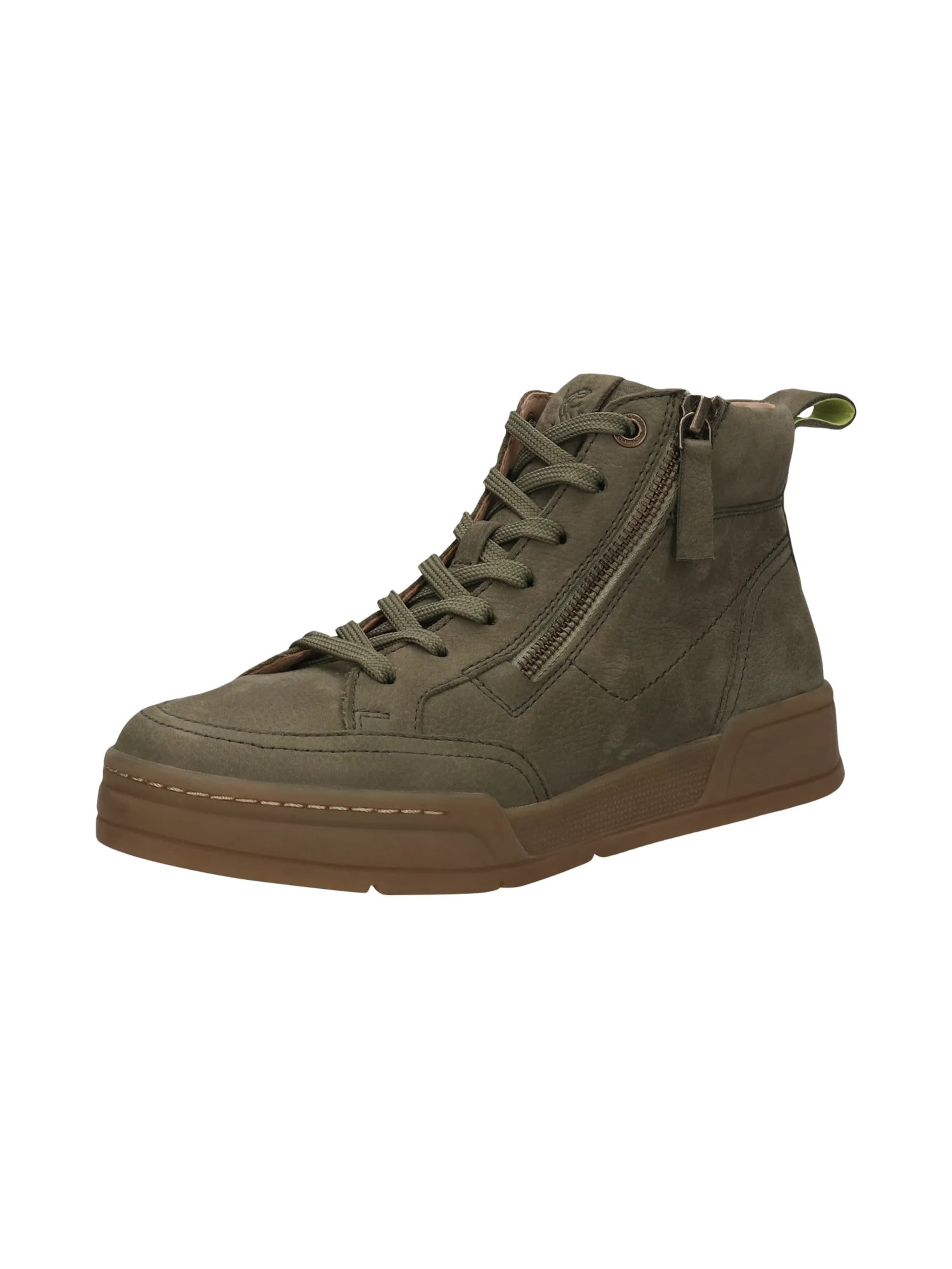 SALAMANDER Stövlett med snörning i grön: framsida