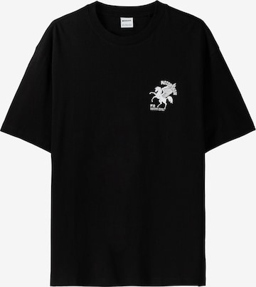 Bershka T-Shirt in Schwarz: predná strana