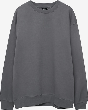 Pull&Bear Sweatshirt in Grijs: voorkant