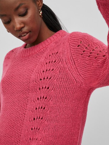 VILA Sweater 'CHAI' in Pink