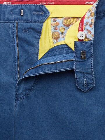 MEYER Regular Chino Pants 'New York' in Blue