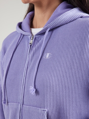 Champion - Sudadera con cremallera en lila