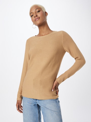 TOM TAILOR Sweater in Beige: front