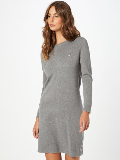 Rochie tricotat Calvin Klein pe gri, Vizualizare model