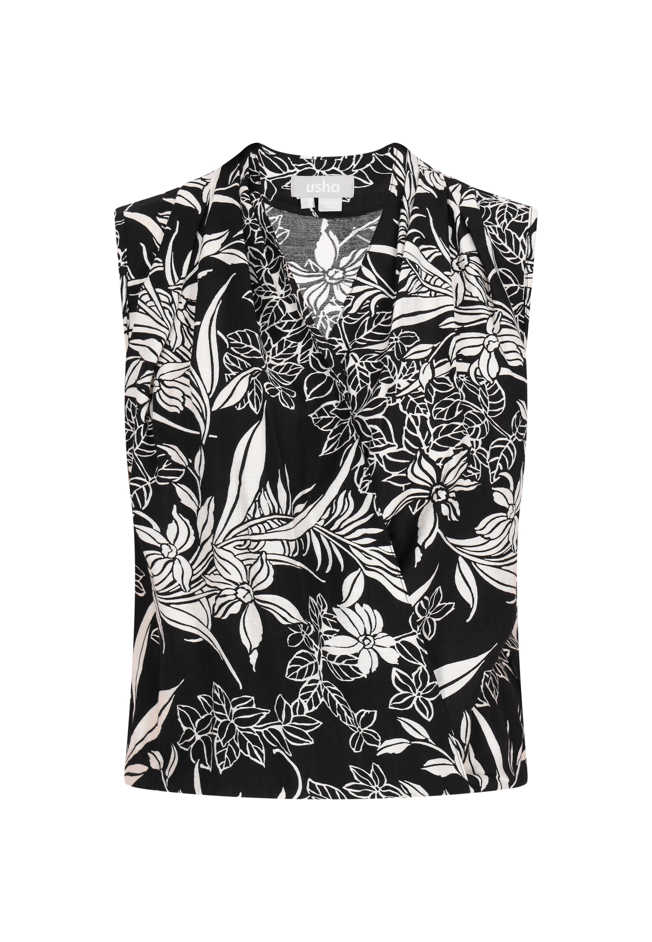 Usha Bluzka &#x27;Fashion Look&#x27; w kolorze czarny: przód