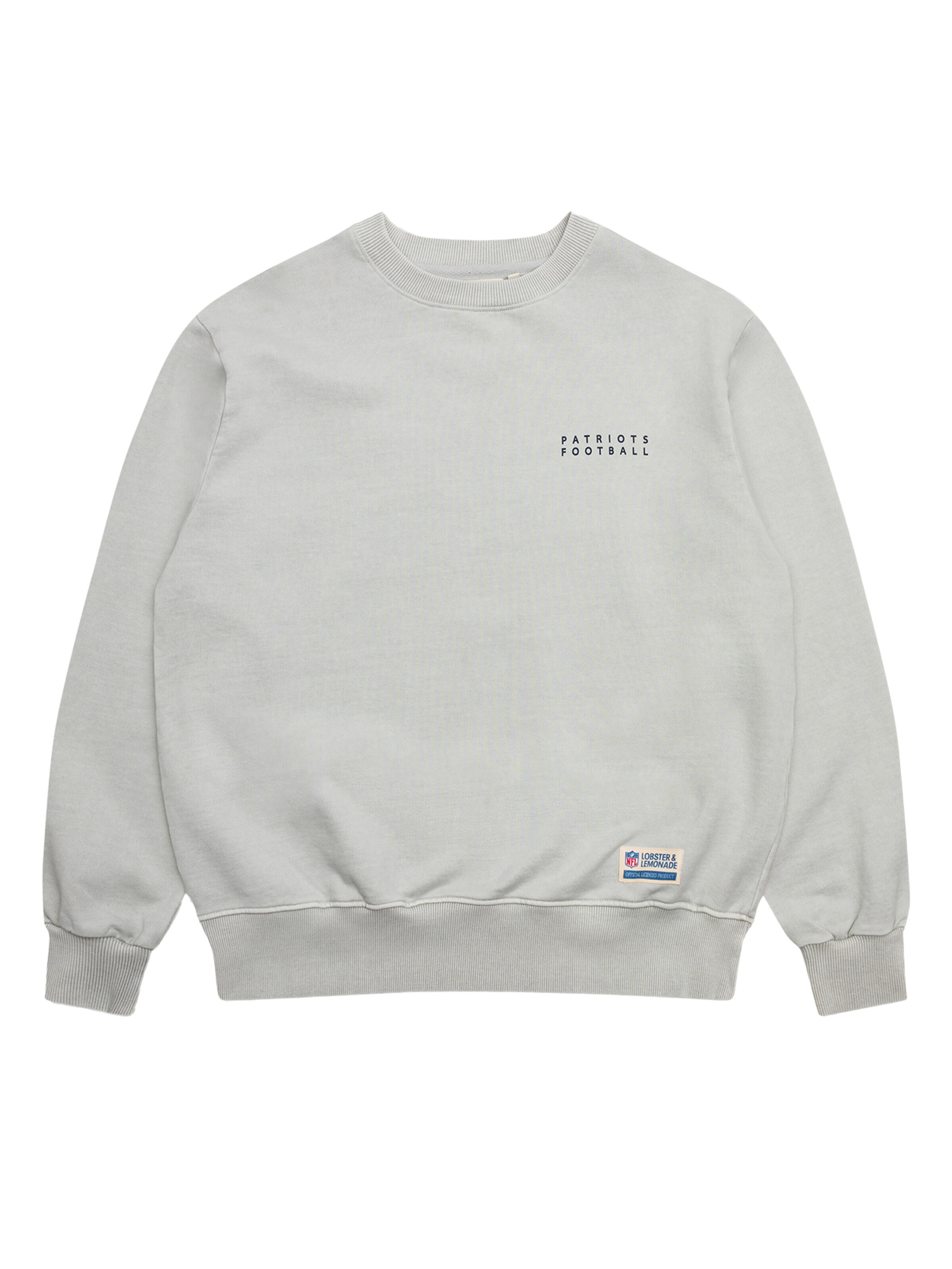 Lobster & Lemonade Pullover 'NFL Classics Patriots'‌‌‌‌‌‌‌‌‌‌ in Grau: Vorderseite