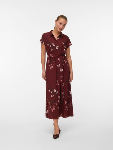VERO MODA Платье-рубашка 'VMNEWHALLIE' в Красный