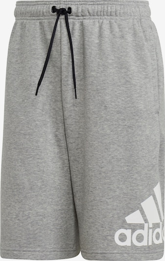 ADIDAS SPORTSWEAR Urheiluhousut 'Must Haves Badge Of Sports' värissä vaaleanharmaa / valkoinen, Tuotenäkymä