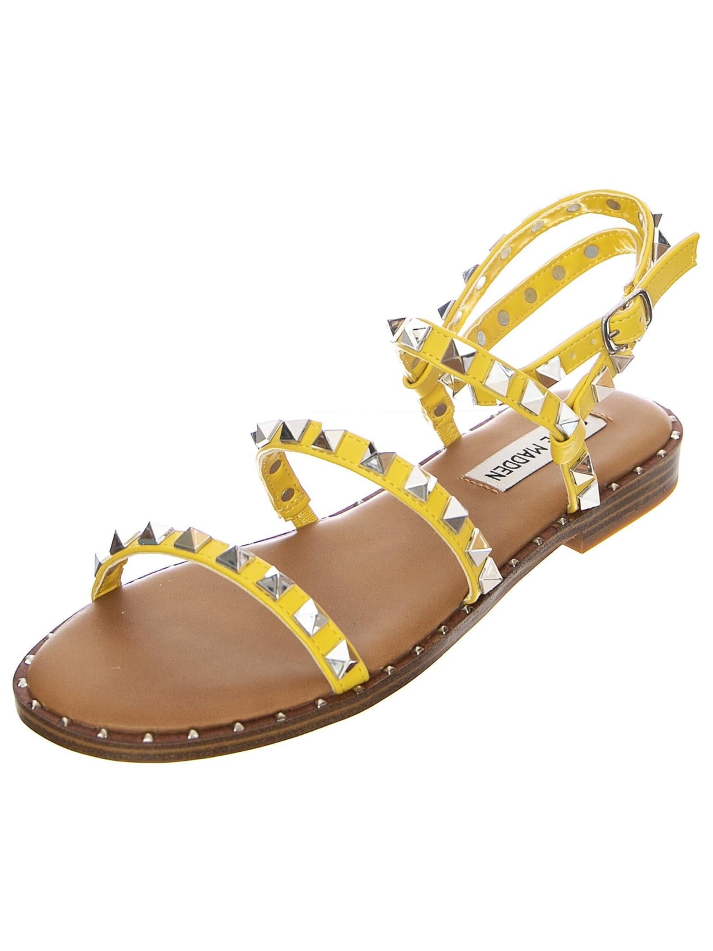 STEVE MADDEN Sandały 'Travel' w kolorze żółty: przód