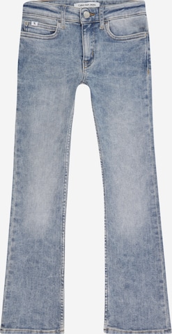 Calvin Klein Jeans Расклешенный Джинсы в Синий: спереди