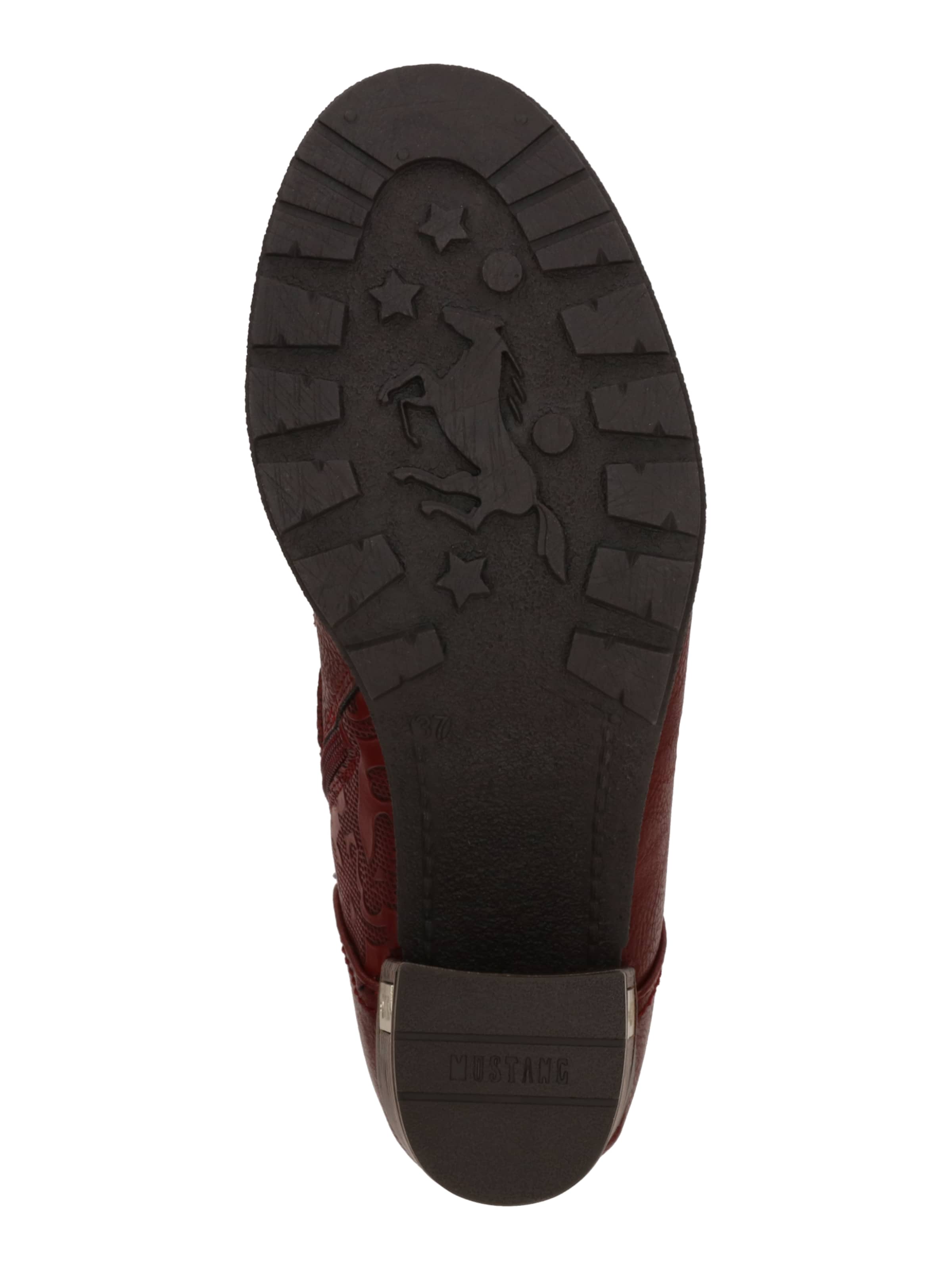 Bottines à lacets MUSTANG en rouge