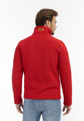 Schmuddelwedda Fleece jas in Rood