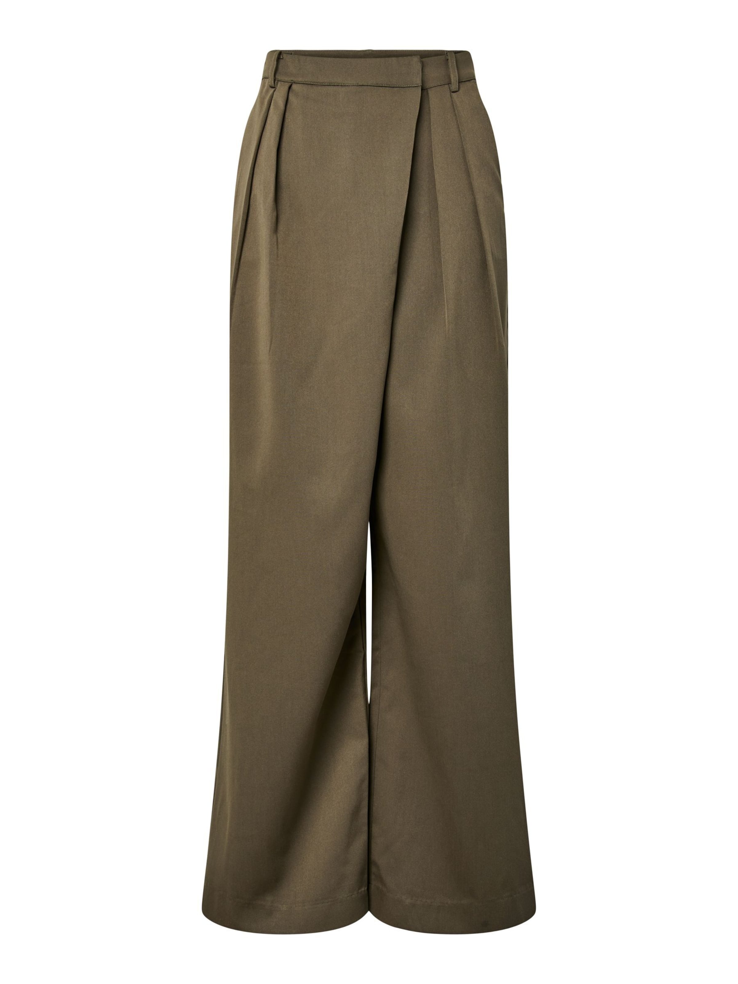 YAS Regular Trousers 'WERA' in Green: front