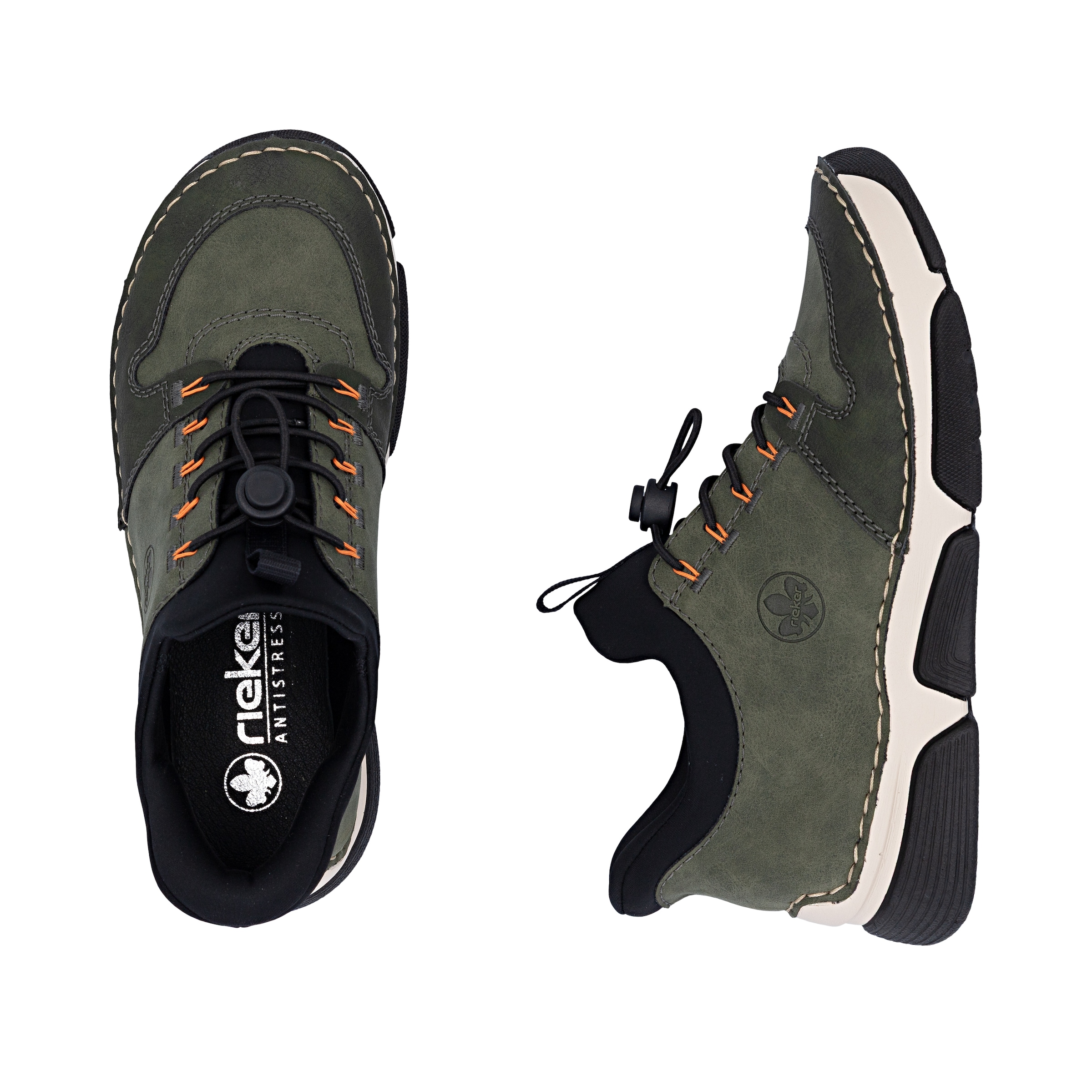 Chaussure basse Rieker en vert