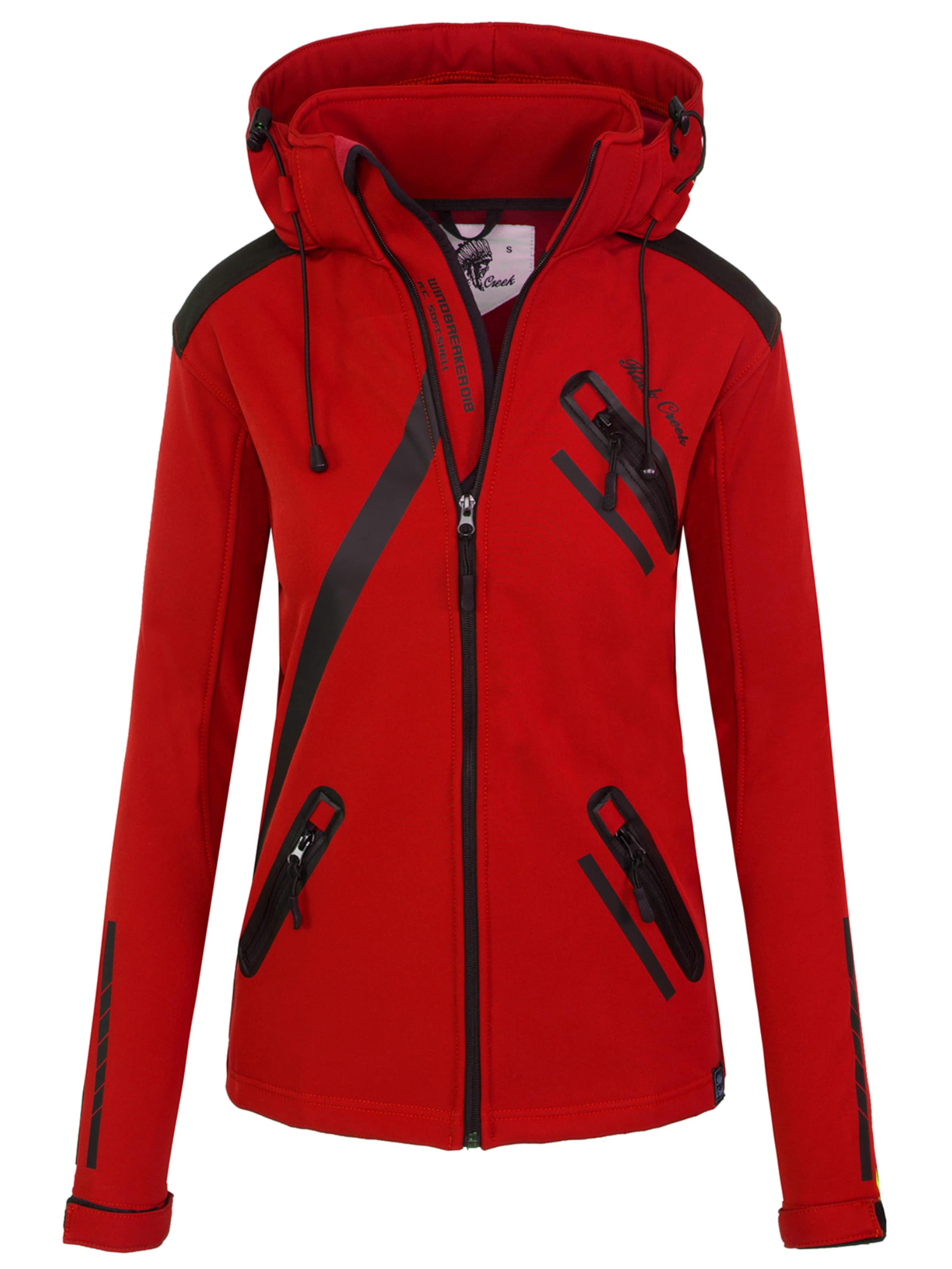 Rock Creek Funktionsjacke in Rot: Vorderseite