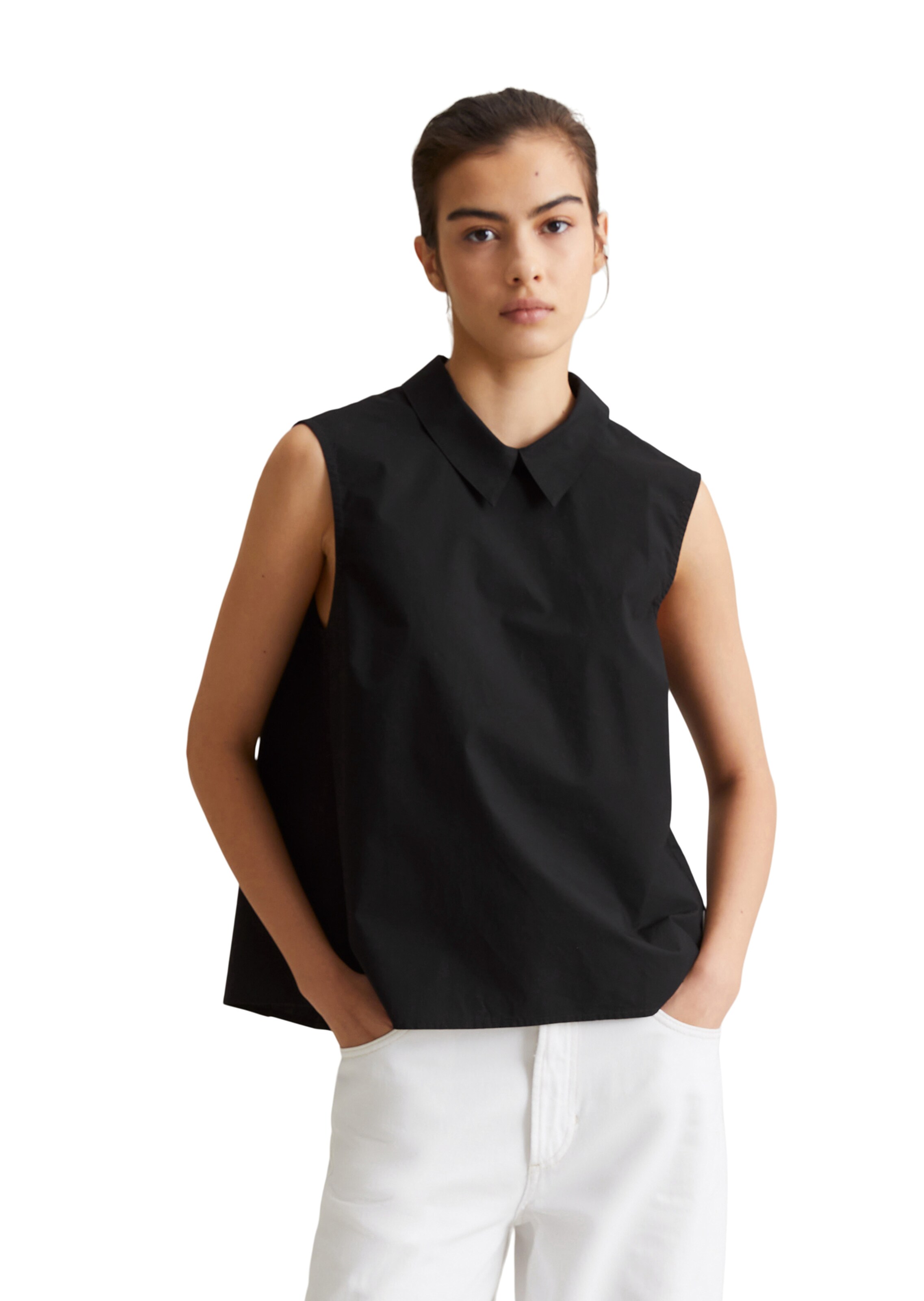 Marc O'Polo DENIM Blouse in Black: front