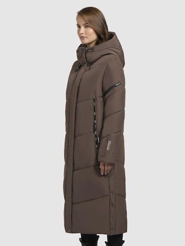 khujo Winter Coat 'Sonje6-YM' in Brown