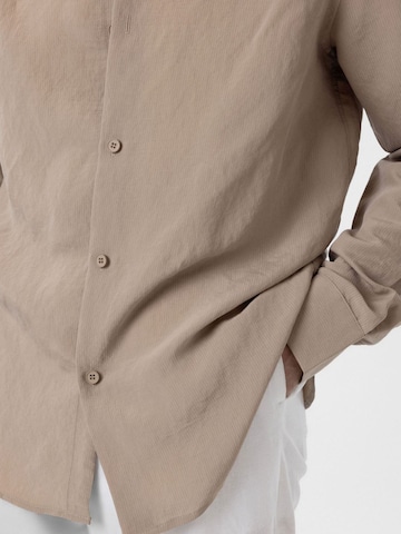 Regular fit Camicia 'Leon' di Antioch in beige