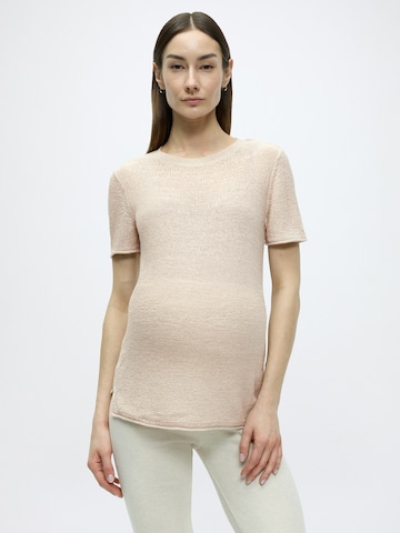 Only Maternity Пуловер 'OLMSUNNY' в сиво: отпред