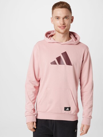 ADIDAS PERFORMANCE - Sweatshirt de desporto em rosa: frente