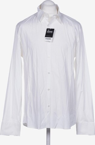 BRUUNS BAZAAR Button Up Shirt in XL in White: front
