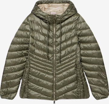 Giacca invernale di oltre in verde: frontale