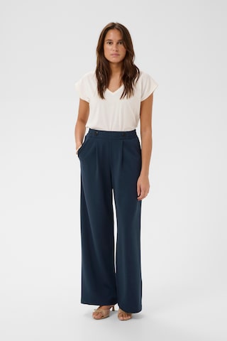 Kaffe Loosefit Kalhoty se sklady v pase 'KAphoebe' – modrá