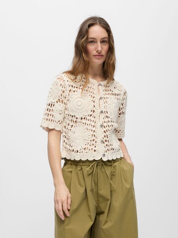 OBJECT - Cárdigan en beige: frente