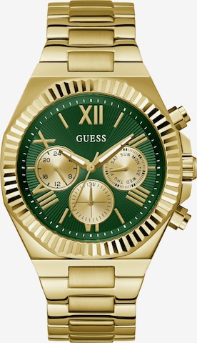 GUESS Analoog horloge 'Equity' in Goud: voorkant