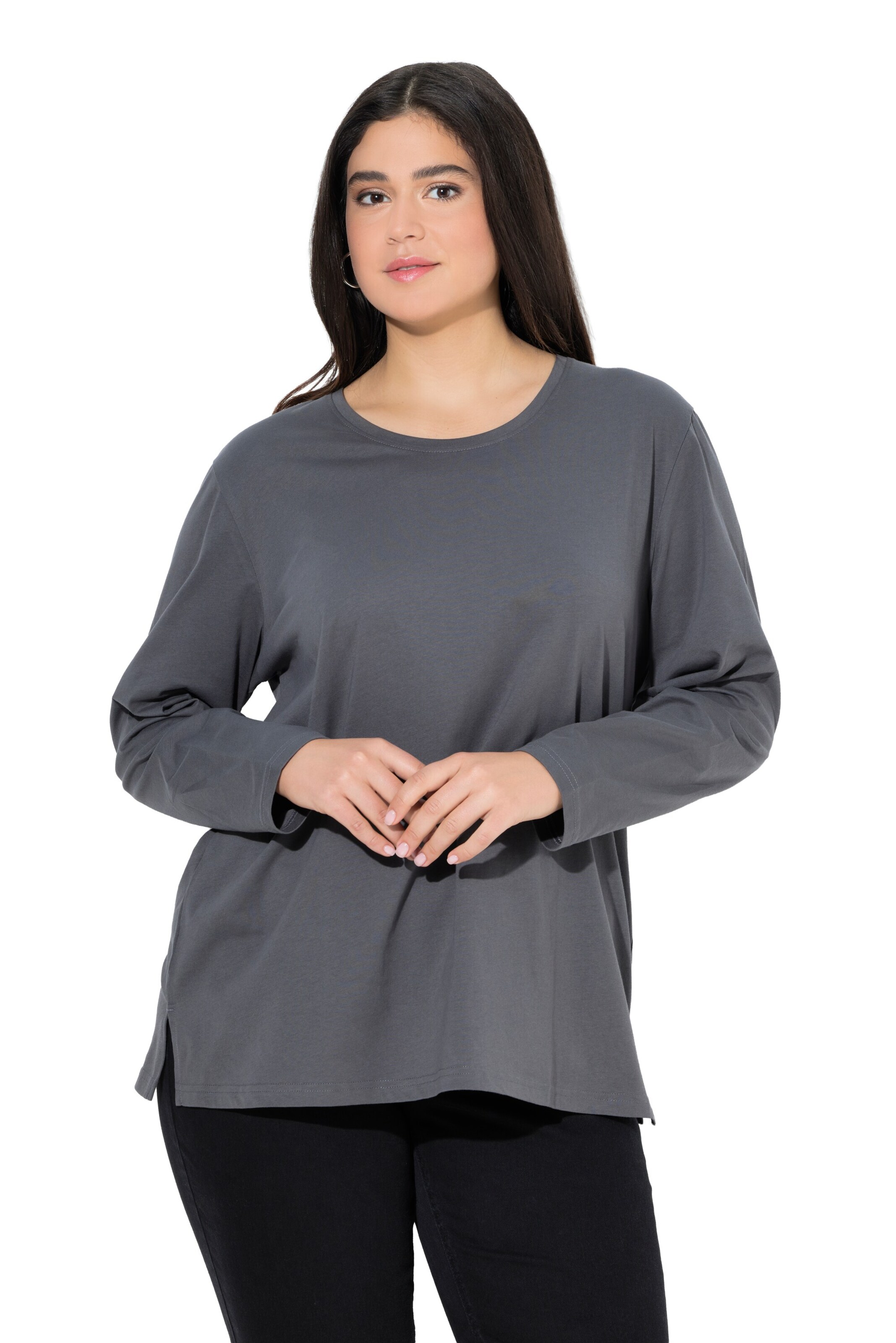 Ulla Popken Shirt in Grey: front