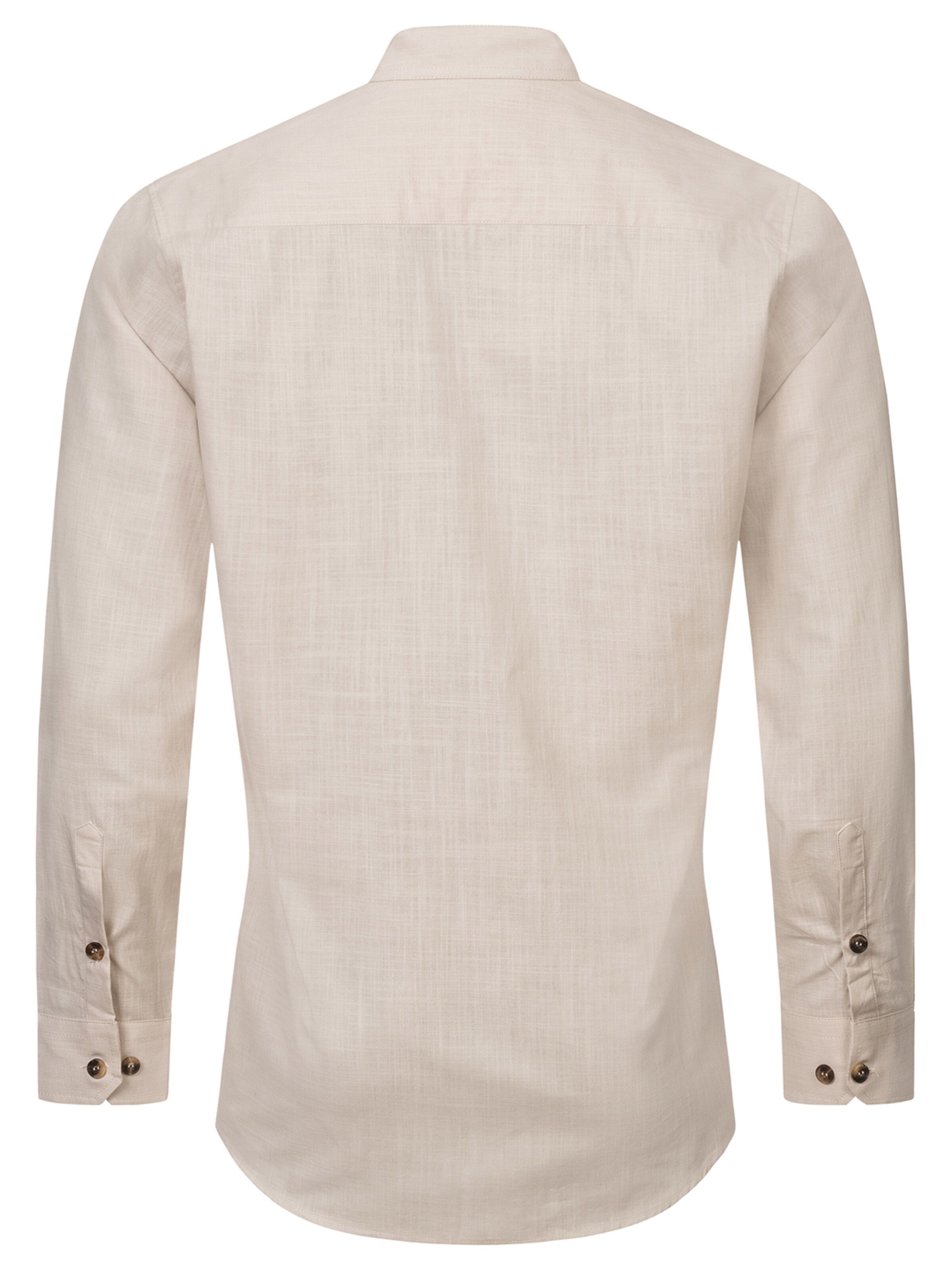 Indumentum Slim fit Button Up Shirt in Beige