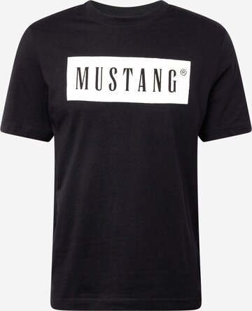 MUSTANG Shirt 'AUSTIN' in Zwart: voorkant