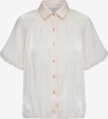 Ombre Blouse in Beige: voorkant