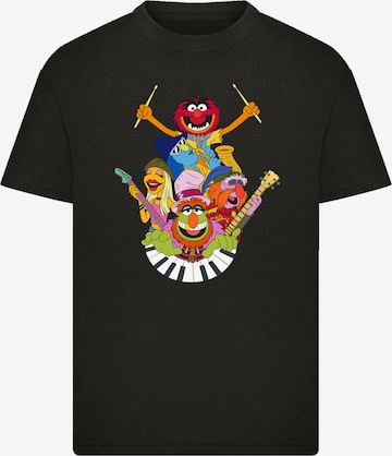 T-Shirt 'Disney Muppets Dr.Teeth And The Electric Mayhem' F4NT4STIC en noir : devant