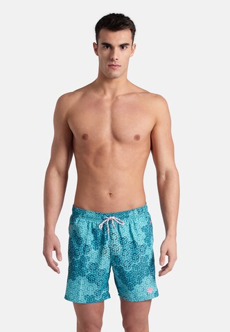 Shorts de bain 'PRO_FILE' ARENA en bleu : devant