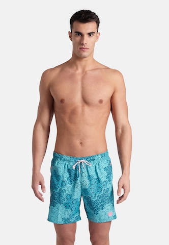 Shorts de bain 'PRO_FILE' ARENA en bleu : devant
