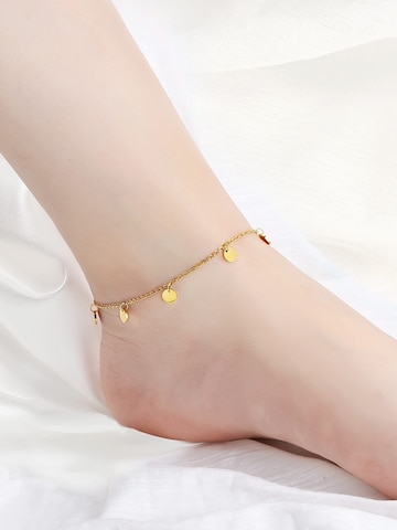 Kim Johanson Fußschmuck 'Coin'‌‌‌‌‌ in Gold: Vorderseite