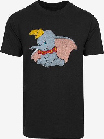 F4NT4STIC Shirt 'Disney Dumbo' in Zwart: voorkant