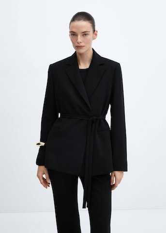 MANGO Blazer 'Tortuga' in Black