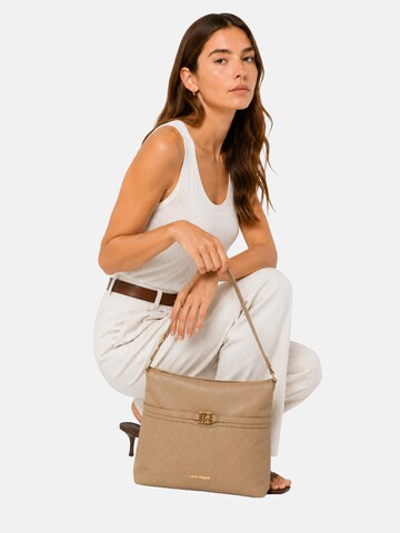 Borsa a spalla 'Junette 3' di Laura Biagiotti in beige: frontale