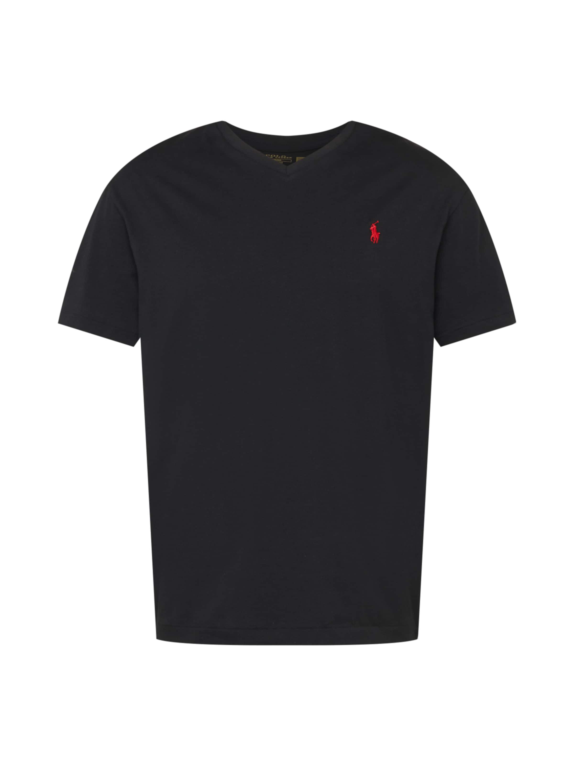 Tricou de la Polo Ralph Lauren pe negru: față