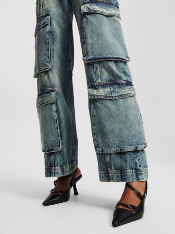 Loosefit Jeans cargo KARL LAGERFELD JEANS en bleu
