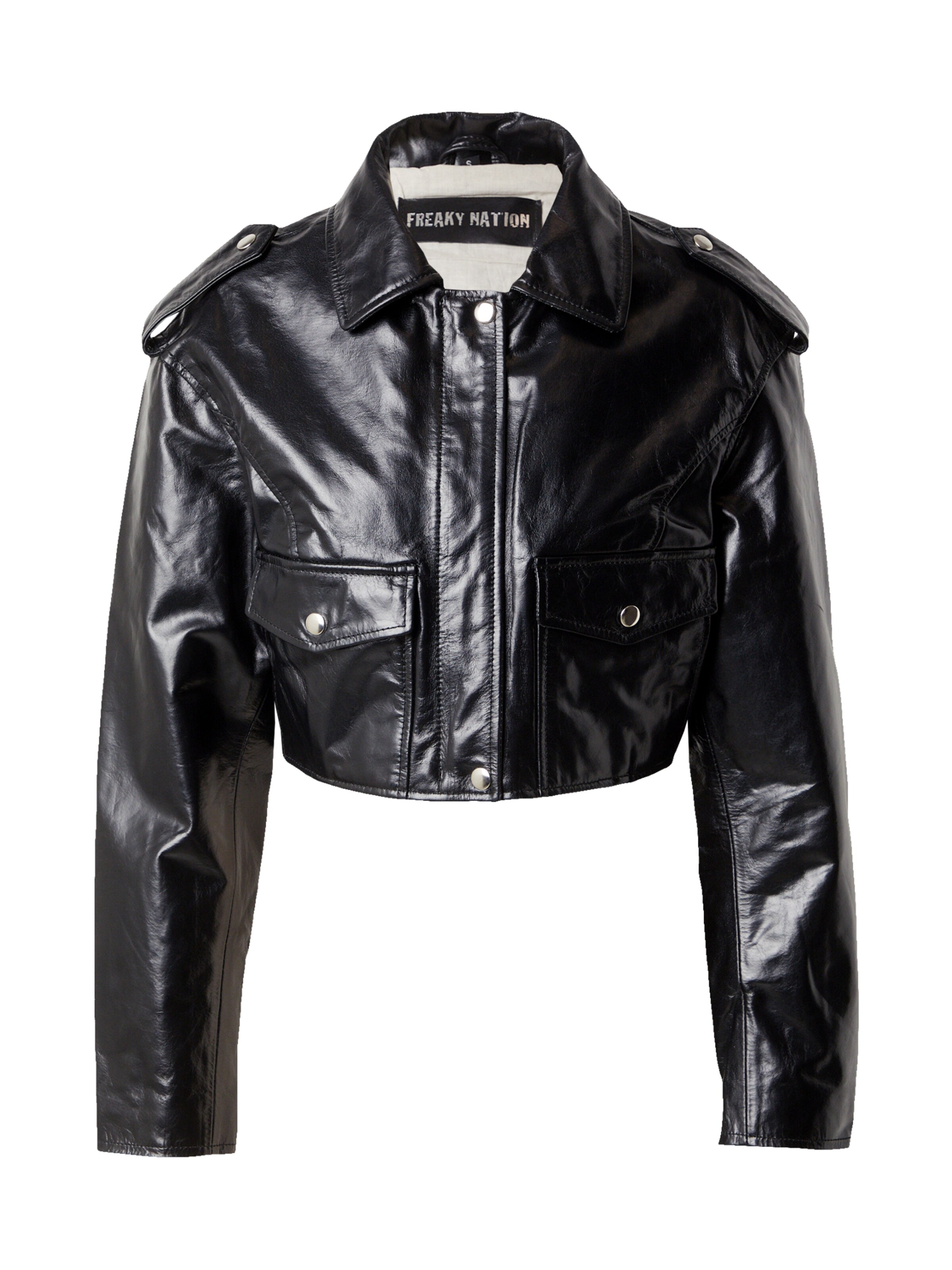 FREAKY NATION Overgangsjakke i sort: forside