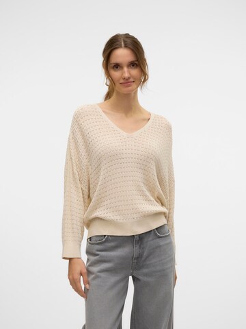 Pull-over 'VMNew Lexsun' VERO MODA en beige : devant