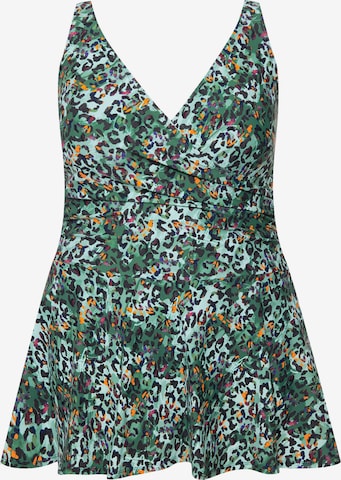 Ulla Popken Tankini in Groen: voorkant