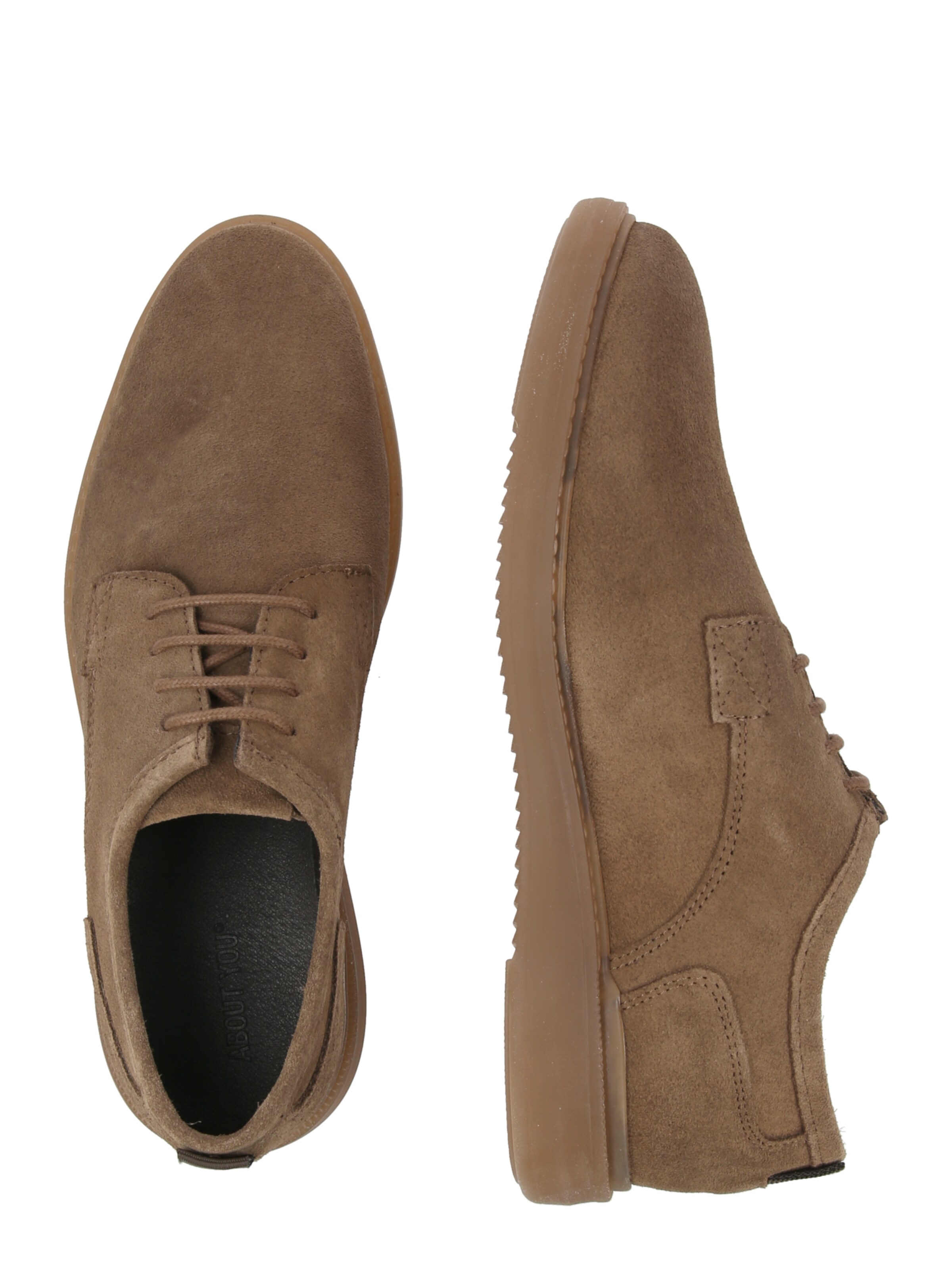 ABOUT YOU Schnürschuh 'Luke' in Braun